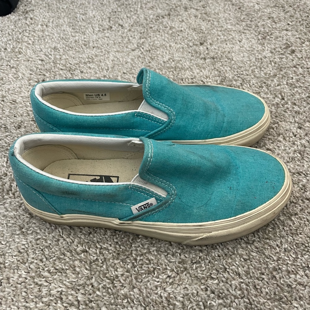 Turquoise Blue Vans